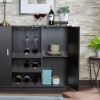 Espresso 2-Door Wine Cabinet