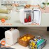 Vevor Mini Skin Care Fridge, 4 L/6 Can Cute Makeup Fridge for Cosmetics Beverage Fruit Milk, AC/DC Cooler & Warmer