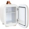 Vevor Mini Skin Care Fridge, 4 L/6 Can Cute Makeup Fridge for Cosmetics Beverage Fruit Milk, AC/DC Cooler & Warmer