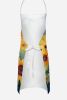 Sunflowers in Watercolor Apron Cooking Kitchen Server Baking Crafts Gardening for Adult Women Men, Unisex, Large, Multicolor