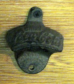 Cast Iron Rust CC Wall Mount Bottle Opener Set of 2