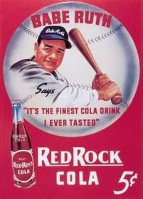 Tin Sign Babe RuthRed Rock Cola