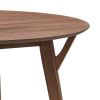 Wooden Dining Table Set, Modern Simple Design Round Kitchen Table and Fabric Upholstered Dining Chairs for Dining Room, Kitchen
